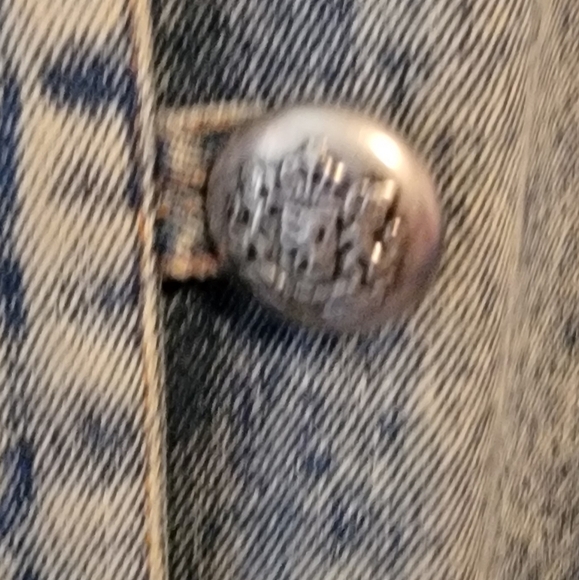 Rousseau Vintage 80s Acid Wash womens Denim/Jean Jacket Coat Grunge. size 16 - Picture 4 of 8